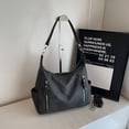thumbnail image 2 of Bolso de gran capacidad para mujer, otoño e invierno 2025, nuevo bolso bandolera con textura esmerilada, bolso de hombro nicho, bolso de mano para mujer, 2 of 5
