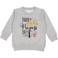 thumbnail image 2 of Inktastic This Princess is Four 4th Birthday Toddler Sweatshirt, 2 of 4