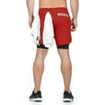 thumbnail image 3 of Babysbule Mens Shorts Men's Double Layer Sports Shorts Gym And Training Quick Dry Five Pants, 3 of 6