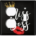 thumbnail image 4 of Metal Light Switch Plate Cover Queen Crown Kiss Miss Boss SGN003, 4 of 13