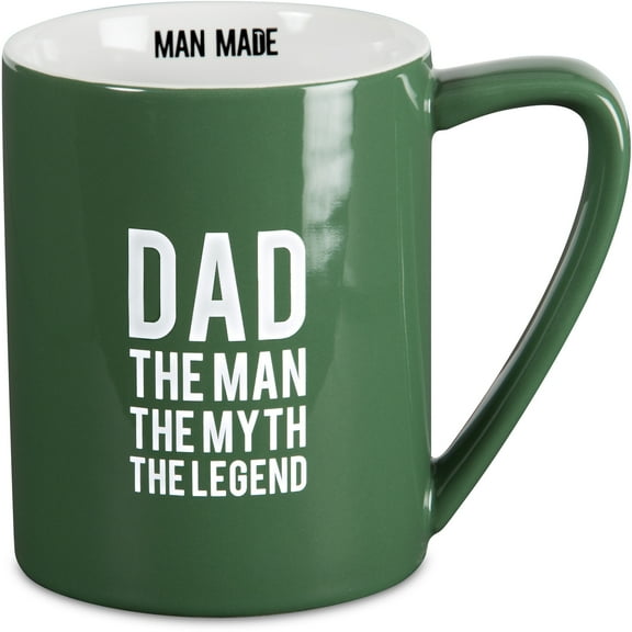 Pavilion - Dad: The Man. The Myth. The Legend. Green Coffee Mug 18 oz