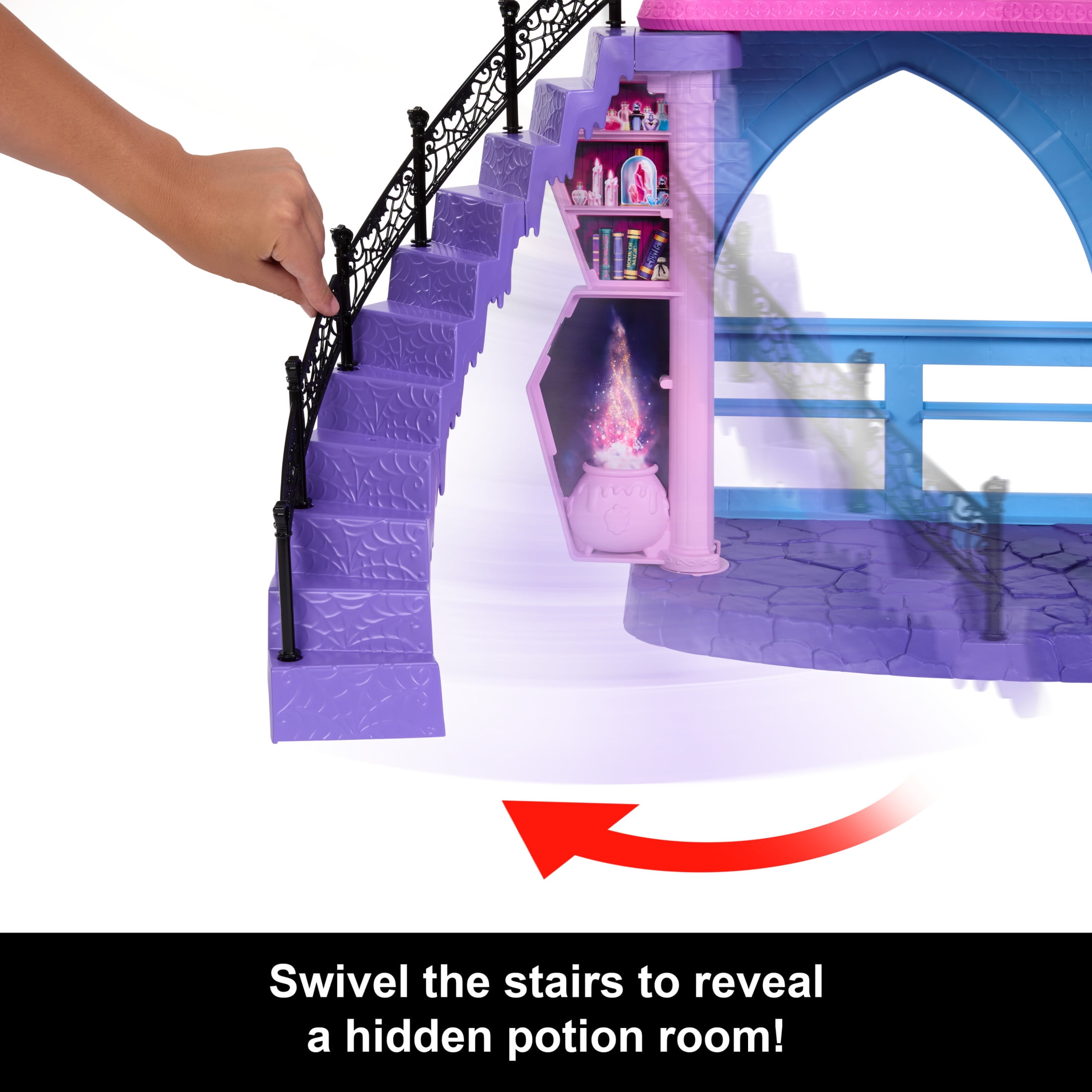 Monster High Haunted High School Doll House with 35+ Pieces of Furniture and Accessories
