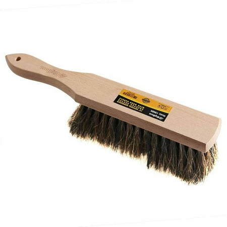 Handheld Power Horn Big Horn 13020 Natural Horsehair Handheld Counter Duster with Wood Handle - 2