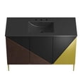 thumbnail image 6 of Modway Alchemist 48" Single Sink Modern Wood Bathroom Vanity in Black, 6 of 16