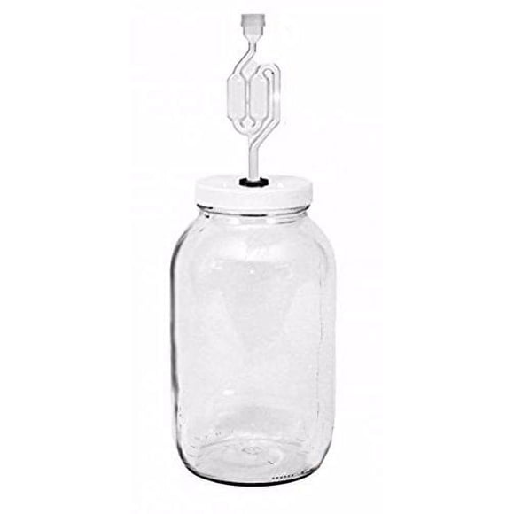 Pot à Grand Ouverture avec Couvercle et Twin Bubble Airlock