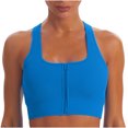 thumbnail image 2 of Women's Sports Bra Sports Yoga Bra Beautiful Back Sports Underwear Wearing Fitness Yoga Clothes Bras for Women Blue S, 2 of 4