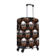 thumbnail image 3 of Fotbe Butterfly Skull Luggage Cover Protector,Suitcase Protector,Scratch and Dirt Resistant,Fits 18-32 Inch Luggage-Small, 3 of 9