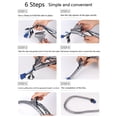 thumbnail image 3 of Protector de cable, telar de alambre, tubo, funda dividida para Cable USB, cable de alimentación, Cable de vídeo, 3 of 7