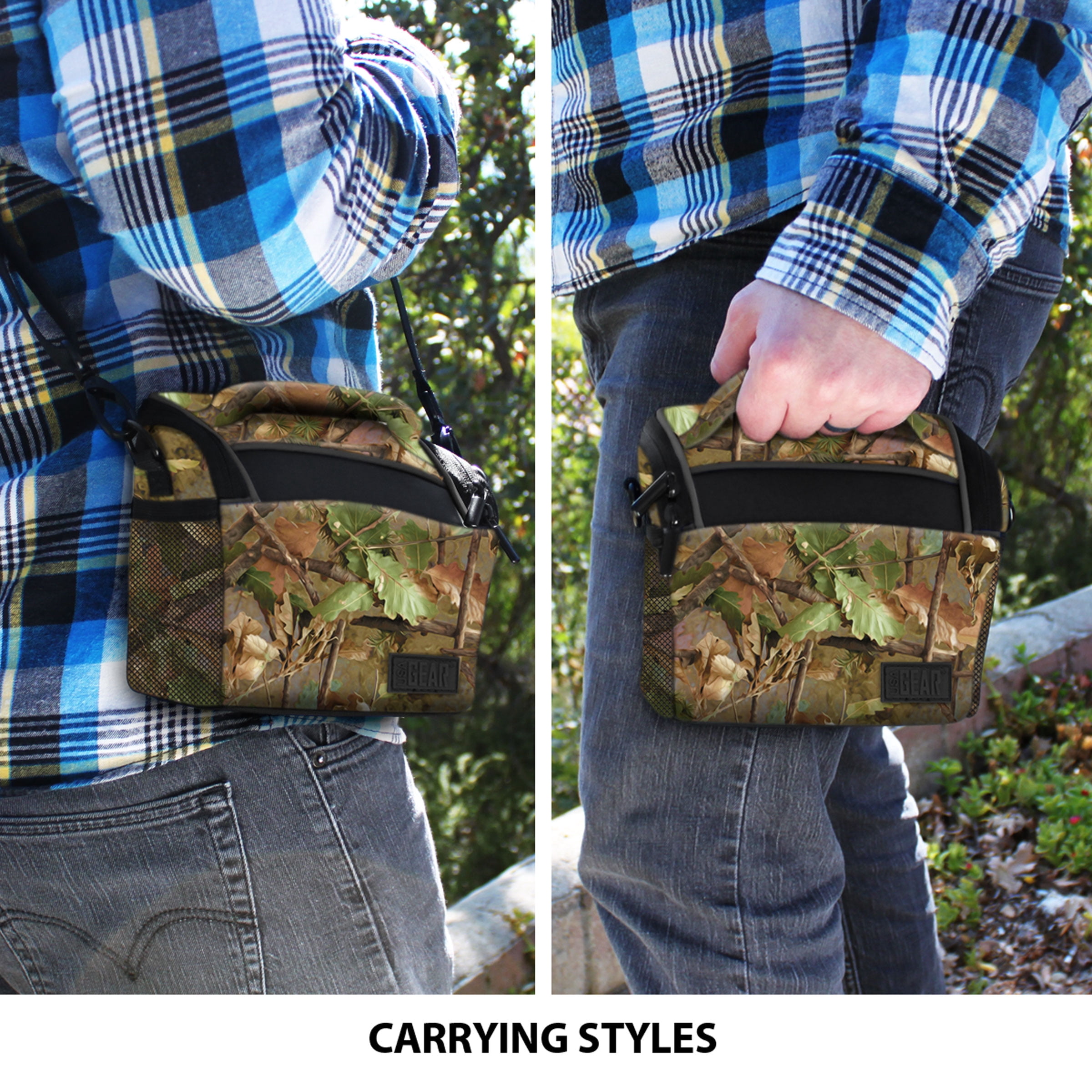 USA GEAR Bridge Camera Bag (Camo Woods)
