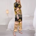 thumbnail image 4 of Lsque Pikmin Pattern Long Sleeve Pajama Set for Women - Soft 2-Piece Sleepwear and Loungewear Set with Pockets, Comfy Nightwear, 4 of 8