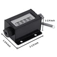thumbnail image 4 of Toptie Mechanical Tally Counter, 5 Digit Resettable Manual Pull Stroke Counter for Machine, 4 of 7