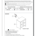 thumbnail image 7 of Tcbosik Modern Gray Night Stand Wooden Beside Table with 2 2 Drawers, 24"L x 16.5"W x 27.5"H, 7 of 7