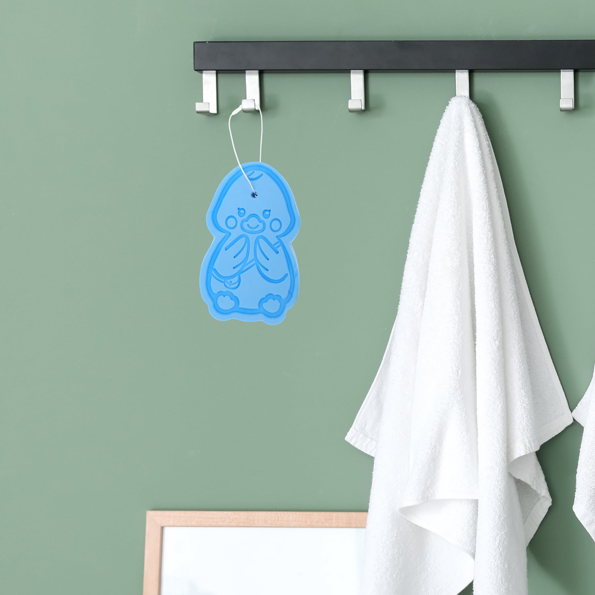 Unique Bargains Cartoon Bath Brush Body Scrubber for Shower 4.53"x2.76"x1.1" Sky Blue