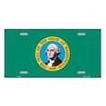 thumbnail image 1 of Washington State Flag Metal License Plate, 1 of 9
