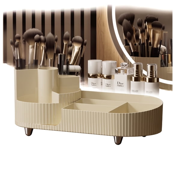 360 Rotating Makeup Organizer for Vanity Large Capacity Cosmetic Storage Case