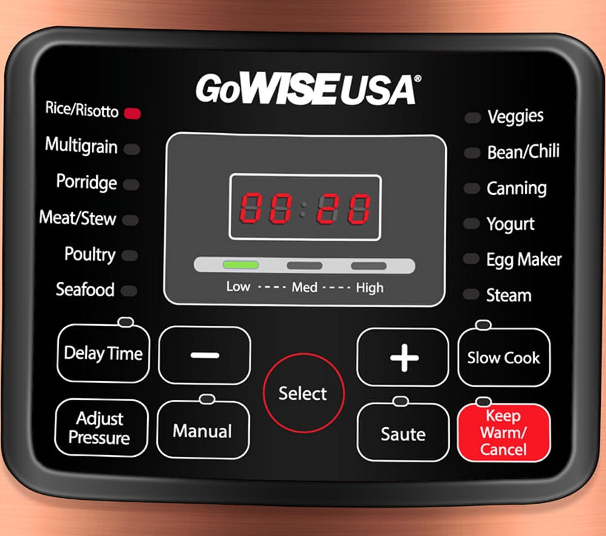 GoWISE USA 12.5-Quarts 12-in-1 Electric Pressure Cooker (Stainless Steel),  12.5 Qt - Fry's Food Stores