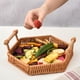 thumbnail image 5 of pstuiky Cesta de almacenamiento de imitación de enredaderas de plástico|Cesta para frutas y verduras|Bandeja para aperitivos y dulces|Cesta para pan, 5 of 6