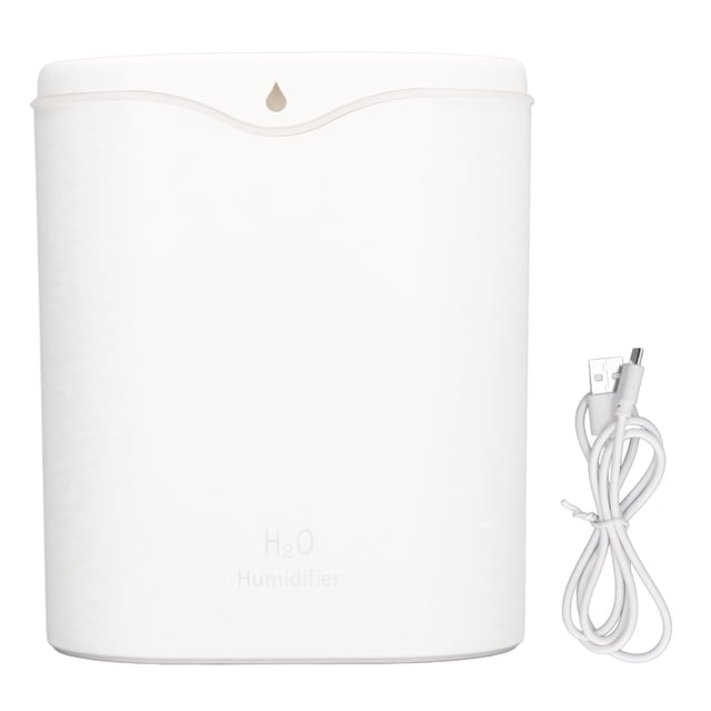 Humidificateur de Bureau Usb Mini Humidificateur Humidificateur de Chambre Humidificateur Portable Humidificateur de Bureau 2L 2 Modes Port Usb Double Pulvérisateur 12 Heures Humidificateur Usb