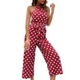 thumbnail image 2 of TAIAOJING Jumpsuits For Women Summer Pants Loose Wide Leg Fashion Polka Dot Jumpsuit Simple And Exquisite Design, 2 of 2