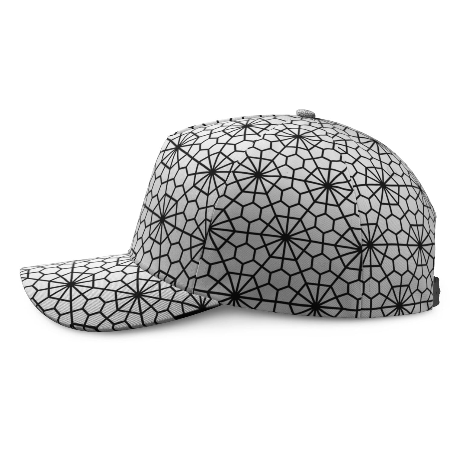 Geometric Pattern Baseball Cap, Adjustable Washed Hat with  display picture 2