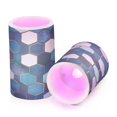 thumbnail image 7 of Yayeee Flameless Candles with Remote Flickering Battery Operated Multi Color Changing, Dark Blue Hexagon Patterns, 7 of 7