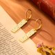 thumbnail image 5 of Pendientes ALEXCRAFT para mujer, colgantes en forma de gota, chapados en oro de 14 quilates, 5 of 8