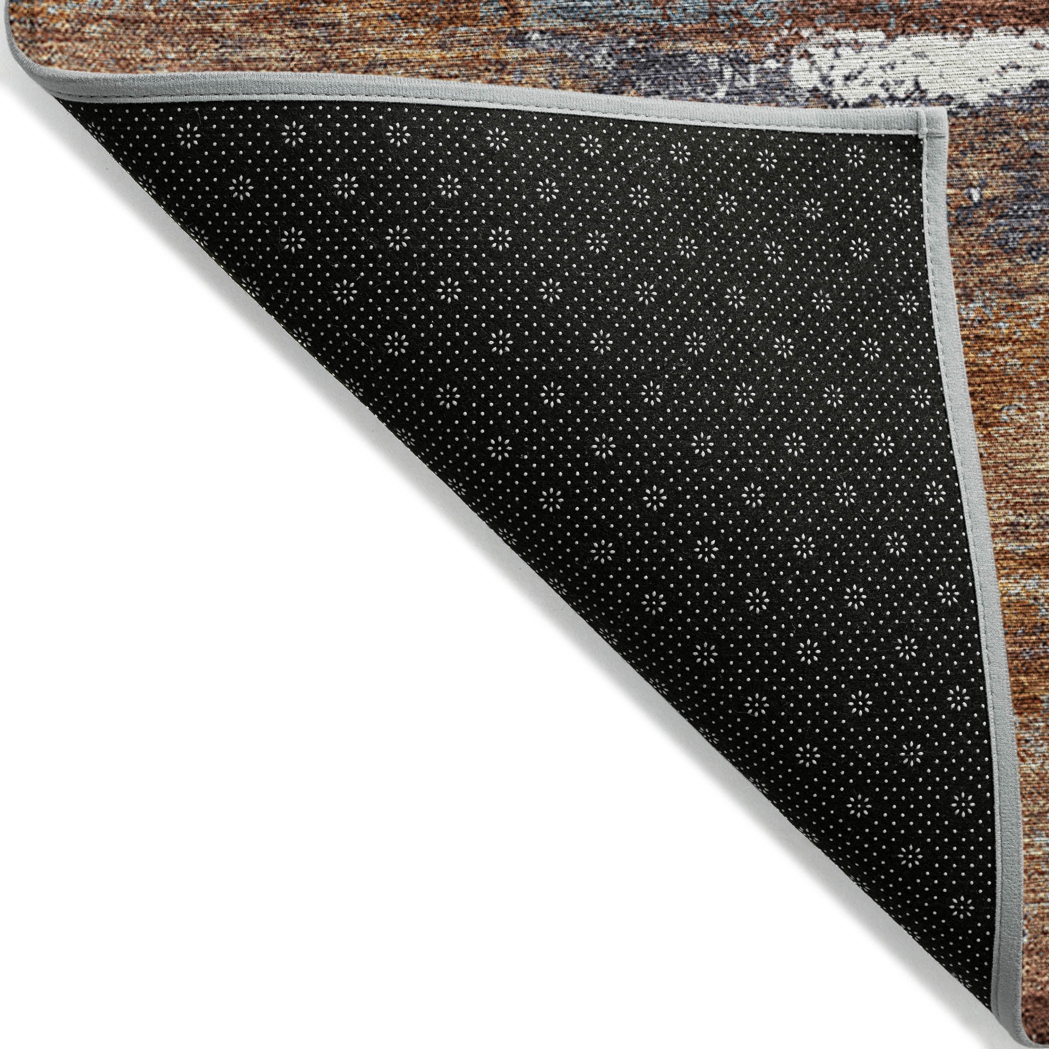 Addison Rugs Chantille Indoor/Outdoor Transitional Geometric, Abstract Copper Washable Rectangle Rug, 9' x 12'