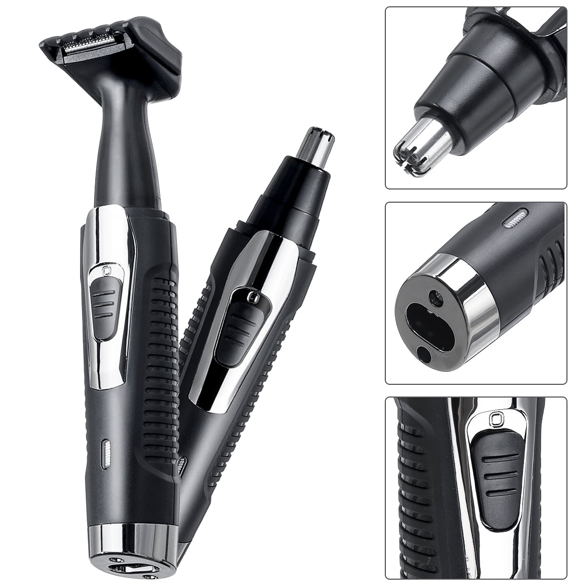 2 in 1 Rechargeable Electric Nose Hair Shaver Washable Nose Ear Hair