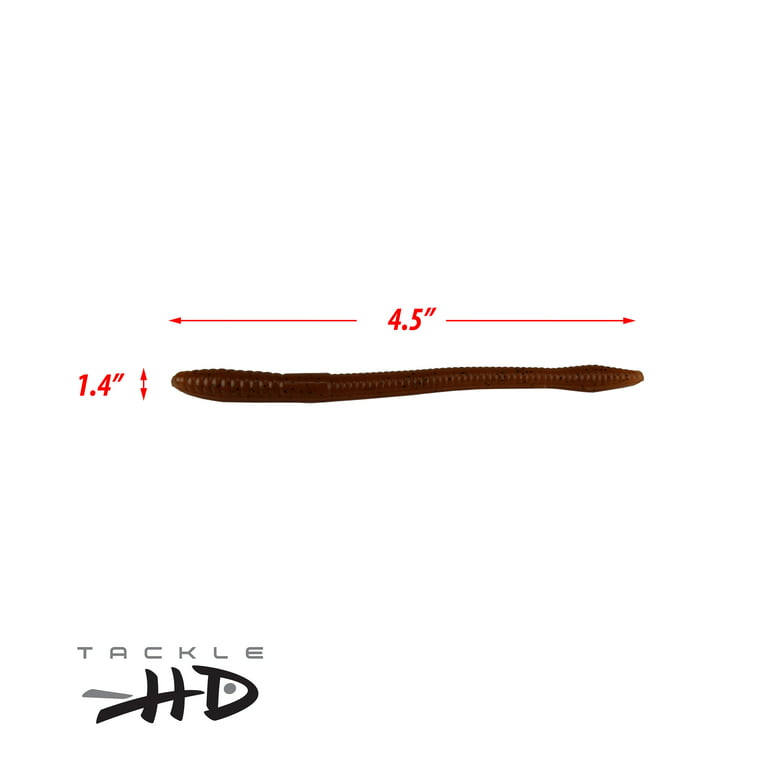 Tackle HD Finesse Worm 4.5-Inch 25-Pack - Pumpkinseed