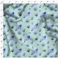 thumbnail image 4 of Soimoi Green Rayon Fabric Shells Ocean Print Fabric by the Yard 56 Inch Wide, 4 of 6