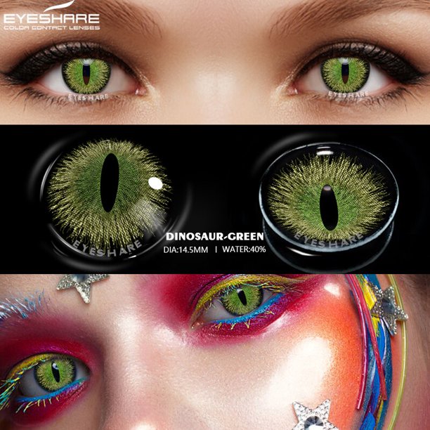 D'ORELLA-lentillas de colores para Cosplay, lentes de contacto amarillas para Halloween, accesorios de Anime, 1 par