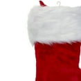 thumbnail image 3 of Northlight Traditional Plush Hanging Christmas Stocking with Cuff - 20" - Red and White, 3 of 3