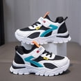 thumbnail image 2 of yboeqw Boys Girls Breathable Mesh Running Shoes Soft Sole Lightweight Casual School Sneakers Size 2.5, 2 of 9