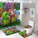 thumbnail image 1 of Wonderoos-theme 4-Piece Shower Curtain Set with Rugs, Waterproof Bathroom Decor Set Includes Bath Mat, U-Shaped Rug, Toilet Lid Cover and Curtain with Hooks, 1 of 6