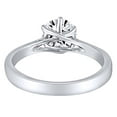thumbnail image 3 of AFFY Solid 10K White Gold 1.0 Carat G-H-I Color 2.4MM Width Moissanite Simulated Diamond Engagement Ring for Women Ring Size-6, 3 of 4