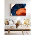 thumbnail image 4 of Navy Blue Burnt Orange Wall Art for Living Room,Canvas Picture Wall Decor for Bathroom Bedroom,Boho Artwork Geometric Modern Painting Artwork for Office Kitchen Hallway Dining Room Home Decor 16"x20", 4 of 8