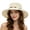 White, variant on Wide Brim Sun Hat Women Ponytail Hole Neck Flap Hiking Camping Women Bucket Hat Uv Protection Summer Outdoor Tops White One Size
