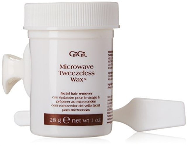 GiGi Microwave Tweezeless Wax Facial Hair Remover, 1 oz