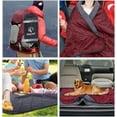 thumbnail image 6 of REDCAMP Large Warm Blanket with Sherpa Lining, Cold Weather Outdoor Blanket Windproof for Camping Stadium, Machine Washable 79"x 79" Red, 6 of 10