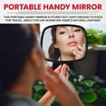 thumbnail image 4 of MIRRORVANA Hand Mirror with Ergonomic Handle - Handheld Mirror for Makeup, Home Haircuts, Dental and Barber Use, 8” x 11” (Black), 4 of 6
