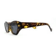 thumbnail image 4 of Womens Mod Thick Plastic Chunky Cat Eye Sunglasses Tortoise Black, 4 of 4