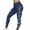 Navy, variant on Women's Yoga Pants Workout Running Leggings High Waist Solid Color Leggings Tights Dark Gray S