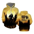 thumbnail image 3 of Nueva sudadera con capucha con estampado 3D en blanco y negro de Sasquatch Bigfoot, sudadera informal unisex, ropa de calle de tendencia, camisetas con capucha con personalidad, 3 of 5