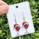 thumbnail image 4 of Festival Acrylic Earrings Featuring Wine Glass or Christmas Dress Pattern Party Earrings Stylish Ear Jewelry for Women, 4 of 4
