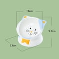 thumbnail image 6 of Elevated Cat Food Bowl Pet Feeding Bowl Non Slip Food Container Drinking Ceramic Light Blue, 6 of 6