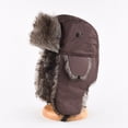thumbnail image 3 of ievspot Unisex Winter Hat Thickened Velvet Lined Ear Protection Fuzzy Buckle Fasten Heat Retention Outdoor Skiing Skating Snowboarding Lei Feng Hat, 3 of 8
