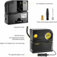 thumbnail image 4 of Car Tire Inflator Mini Portable Air Compressor Analog Inflator Car Tire Pump Cigarette Lighter Electric Bike Pump with Pressure Gauge and Valve Adapte, 4 of 5