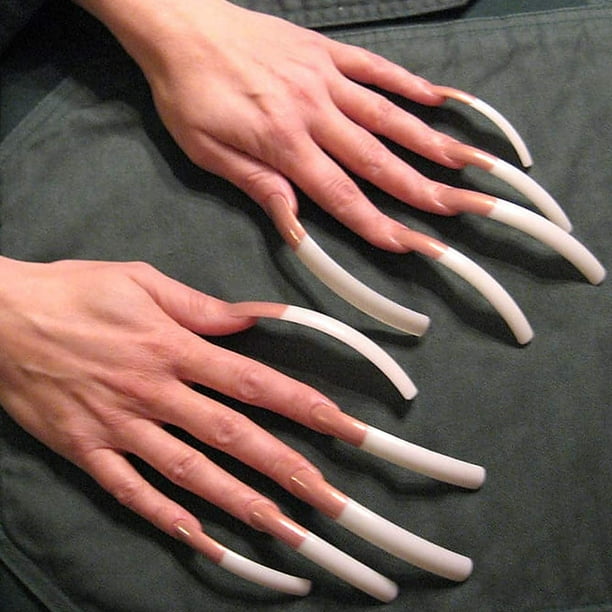 French tip long nails deals