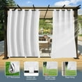 thumbnail image 5 of Lapalife Outdoor Curtains for Patio Waterproof 71 x 96 in Windproof Grommet & Back Tab Thermal Insulated Keep Privacy for Yard Porch, 1 Panel, 5 of 8