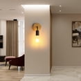 thumbnail image 3 of Elegante lámpara de pared E27, luz suave y cálida, diseño industrial para dormitorio, comedor, cocina con material de alta calidad (2 piezas), 3 of 5